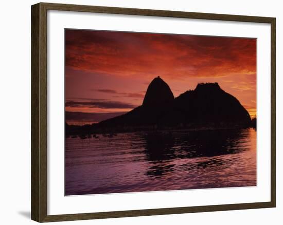 Sugar Loaf Mountain, Guanabara Bay, Rio de Janeiro, Brazil-null-Framed Photographic Print