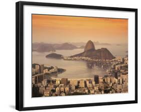 Sugar Loaf Mountain, Guanabara Bay, Rio de Janeiro, Brazil-null-Framed Photographic Print