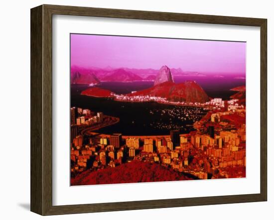 Sugar Loaf Mountain, Guanabara Bay, Rio de Janeiro, Brazil-null-Framed Photographic Print