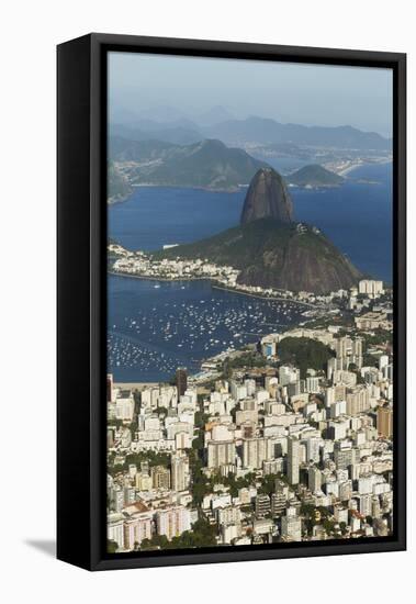 Sugar Loaf Mountain, Rio De Janeiro, Brazil, South America-Angelo-Framed Stretched Canvas
