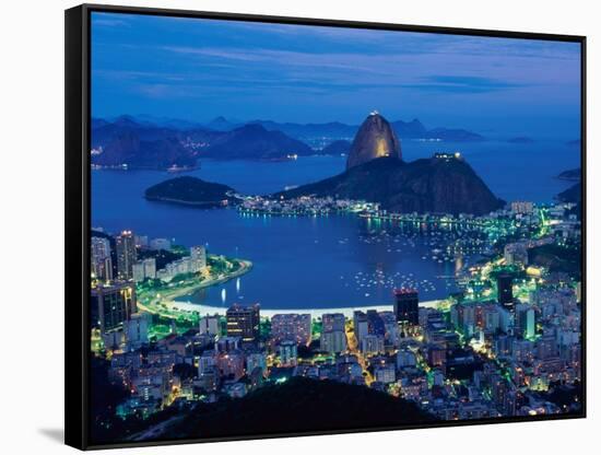 Sugar Loaf Mountain, Rio de Janeiro, Brazil-null-Framed Stretched Canvas