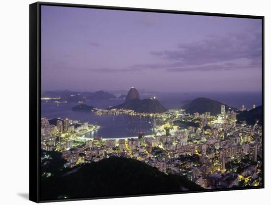 Sugar Loaf Mountain, Rio de Janeiro, Brazil-null-Framed Stretched Canvas
