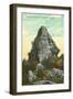 Sugar Loaf Rock, Mackinac Island, Michigan-null-Framed Art Print
