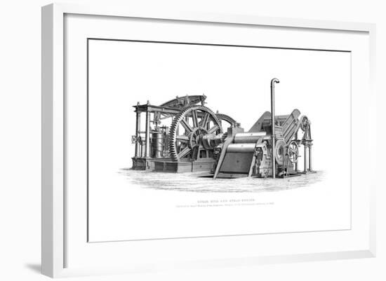 Sugar Mill and Steam Engine, 1866-null-Framed Giclee Print