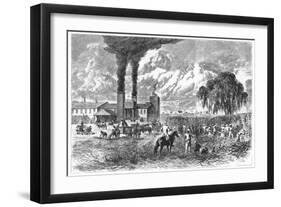 Sugar Plantation, New Orleans, 1870-AR Ward-Framed Giclee Print