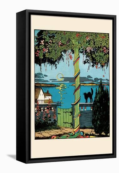 Sugar Plum Tree and The Black Cat-Eugene Field-Framed Stretched Canvas