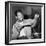 Sugar Ray Robinson Dusting Off His Boxing Gloves for His 1954 Comeback Fight-null-Framed Photo