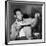 Sugar Ray Robinson Dusting Off His Boxing Gloves for His 1954 Comeback Fight-null-Framed Photo