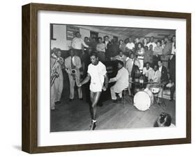 Sugar Ray Robinson Training for a Title Defense Against Steve Belloise-null-Framed Photo