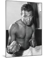 Sugar Ray Robinson Was the Welterweight Boxing Champion from 1946-1950-null-Mounted Photo