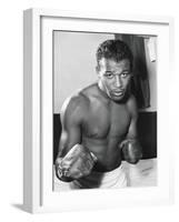 Sugar Ray Robinson Was the Welterweight Boxing Champion from 1946-1950-null-Framed Photo