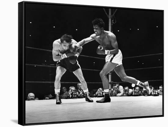 Sugar Ray Robinson-null-Framed Stretched Canvas