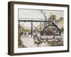 Sugar Refinery in Guinea, Watercolour, 20th Century-null-Framed Giclee Print