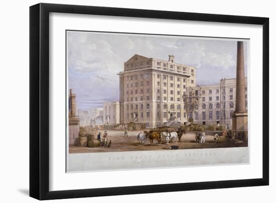 Sugar Refinery in Leman Street, Stepney, London, 1851-Vincent Brooks-Framed Giclee Print