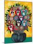 Sugar Skull Bouquet-Kerri Ambrosino-Mounted Giclee Print