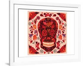 Sugar Skull Day of the Dead-null-Framed Art Print