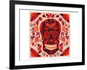 Sugar Skull Day of the Dead-null-Framed Art Print