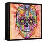 Sugar Skull - Day of the Dead-Dean Russo-Framed Stretched Canvas