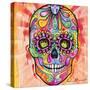 Sugar Skull - Day of the Dead-Dean Russo-Stretched Canvas