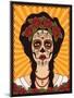 Sugar Skull Girl-rvvlada-Mounted Art Print