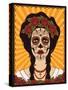 Sugar Skull Girl-rvvlada-Stretched Canvas