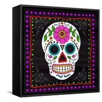 Sugar Skull II-Fiona Stokes-Gilbert-Framed Stretched Canvas