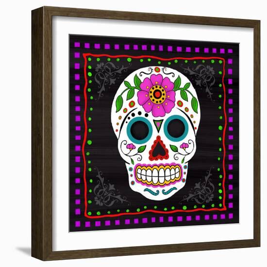 Sugar Skull II-Fiona Stokes-Gilbert-Framed Giclee Print