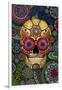 Sugar Skull Paisley Garden-Fusion Idol Arts-Framed Giclee Print