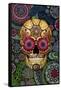 Sugar Skull Paisley Garden-Fusion Idol Arts-Framed Stretched Canvas