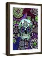 Sugar Skull Sombrero Night-Fusion Idol Arts-Framed Giclee Print