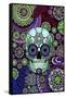 Sugar Skull Sombrero Night-Fusion Idol Arts-Framed Stretched Canvas