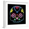 Sugar Skull Velvet II-Rosa Mesa-Framed Art Print