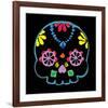 Sugar Skull Velvet II-Rosa Mesa-Framed Art Print