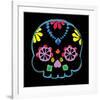 Sugar Skull Velvet II-Rosa Mesa-Framed Art Print