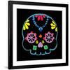 Sugar Skull Velvet II-Rosa Mesa-Framed Art Print