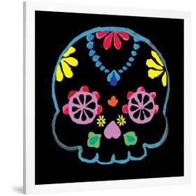 Sugar Skull Velvet II-Rosa Mesa-Framed Art Print