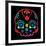 Sugar Skull Velvet III-Rosa Mesa-Framed Art Print