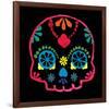 Sugar Skull Velvet III-Rosa Mesa-Framed Art Print