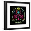 Sugar Skull Velvet IV-Rosa Mesa-Framed Art Print