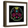 Sugar Skull Velvet IV-Rosa Mesa-Framed Art Print