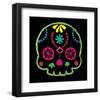 Sugar Skull Velvet IV-Rosa Mesa-Framed Art Print