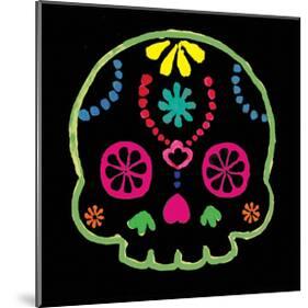 Sugar Skull Velvet IV-Rosa Mesa-Mounted Art Print