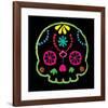 Sugar Skull Velvet IV-Rosa Mesa-Framed Art Print