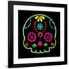 Sugar Skull Velvet IV-Rosa Mesa-Framed Art Print