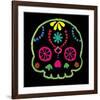 Sugar Skull Velvet IV-Rosa Mesa-Framed Art Print