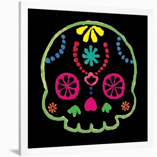 Sugar Skull Velvet IV-Rosa Mesa-Framed Art Print