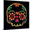 Sugar Skull Velvet-Rosa Mesa-Mounted Art Print