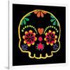 Sugar Skull Velvet-Rosa Mesa-Framed Art Print