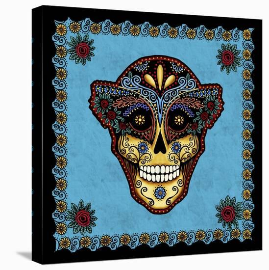 Sugar Skull-Tina Nichols-Stretched Canvas