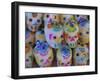 Sugar Skulls are Exchanged Between Friends for Day of the Dead Festivities, Oaxaca, Mexico-Judith Haden-Framed Photographic Print